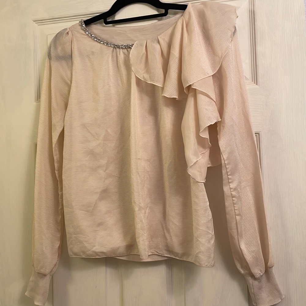 EUC Elegant Pearly Pink Blouse